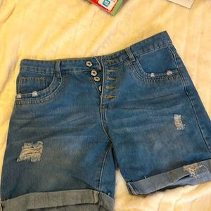 Denim shorts